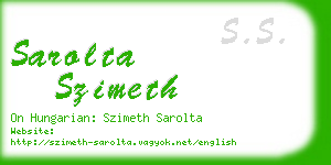 sarolta szimeth business card